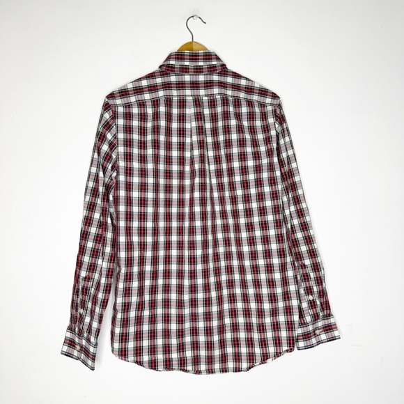 Vineyard Vines Plaid Slim Fit Whale Shirt Mens Button Front Shirt Size Medium - Picture 3 of 7